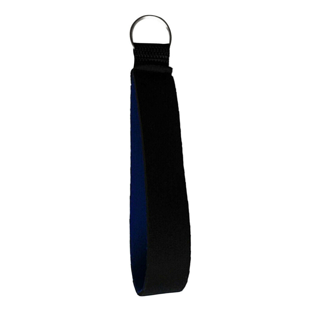 2Pcs Neoprene Wristlet Keychain Wrist Strap Band Key Holder Split Ring