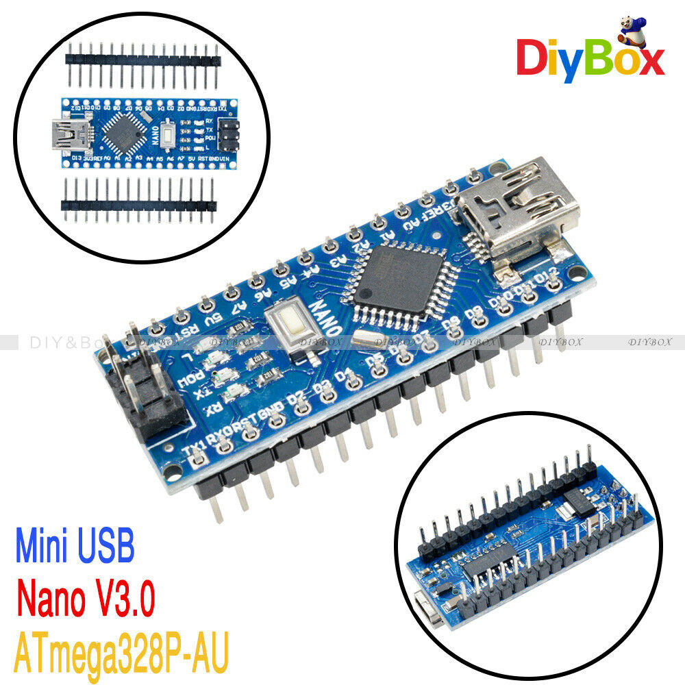 5V 16MHz Nano V3.0 Mini USB ATmega328P-AU Micro Controller CH340G For Arduino