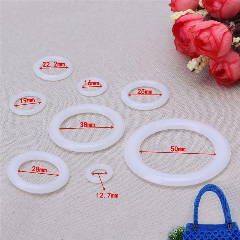 DIY Crochet Ring Circle Hook Plastic Craft Tool Accessory for Handbag Car Seat