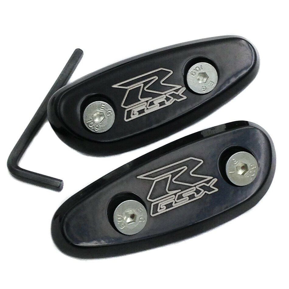 For 01-05 Suzuki GSXR GSX-R600 GSX-R750 NEW Mirror Block Offs Off Base Plates