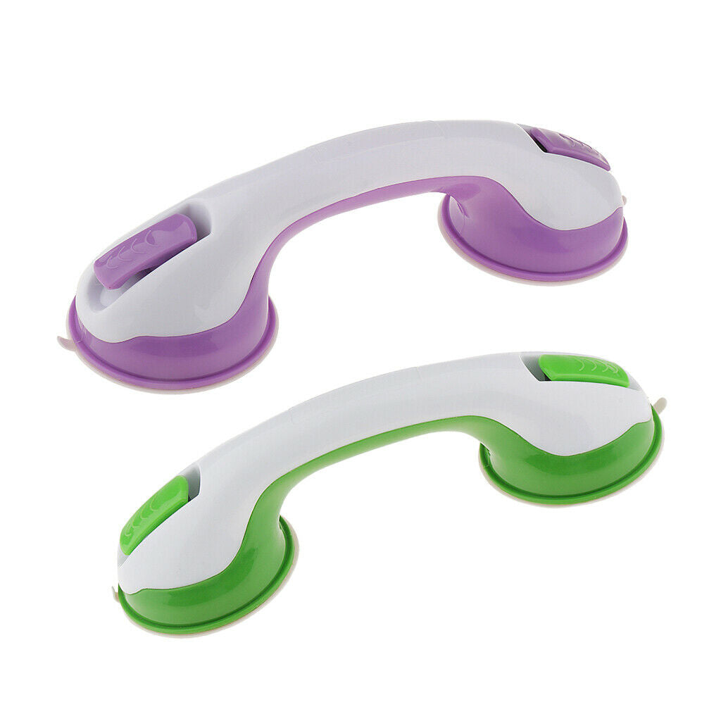 2 pack Suction Bathroom Grab Bar Towel Bar Safety Handle Bathtub Handrail Shower