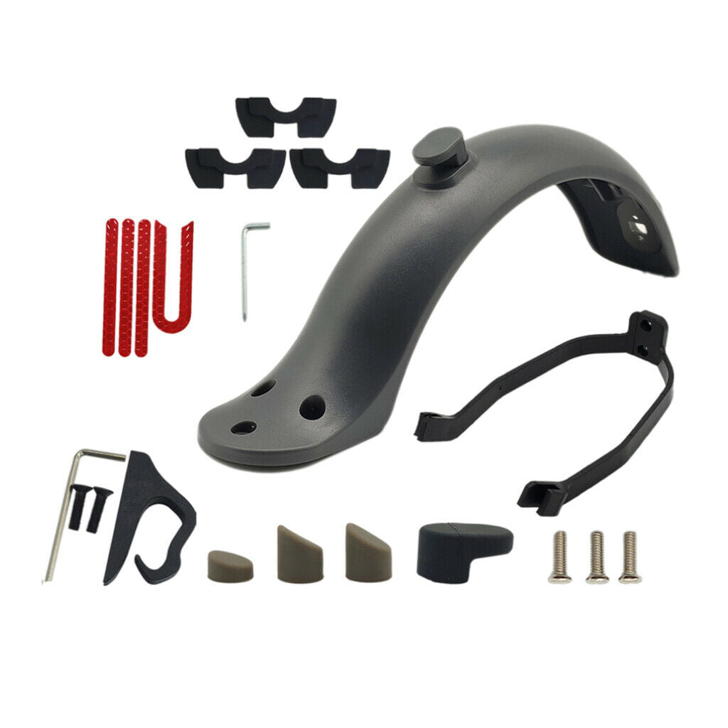 Rear Fender Mudguard Black Stronger for Electric Scooter Spare Parts