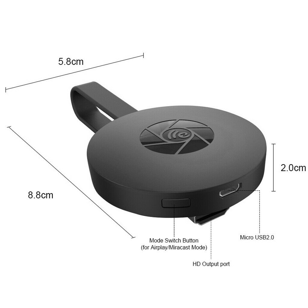 G2 Wireless 4K WiFi Display Dongle TV Receiver Adapter Miracast Airplay   .