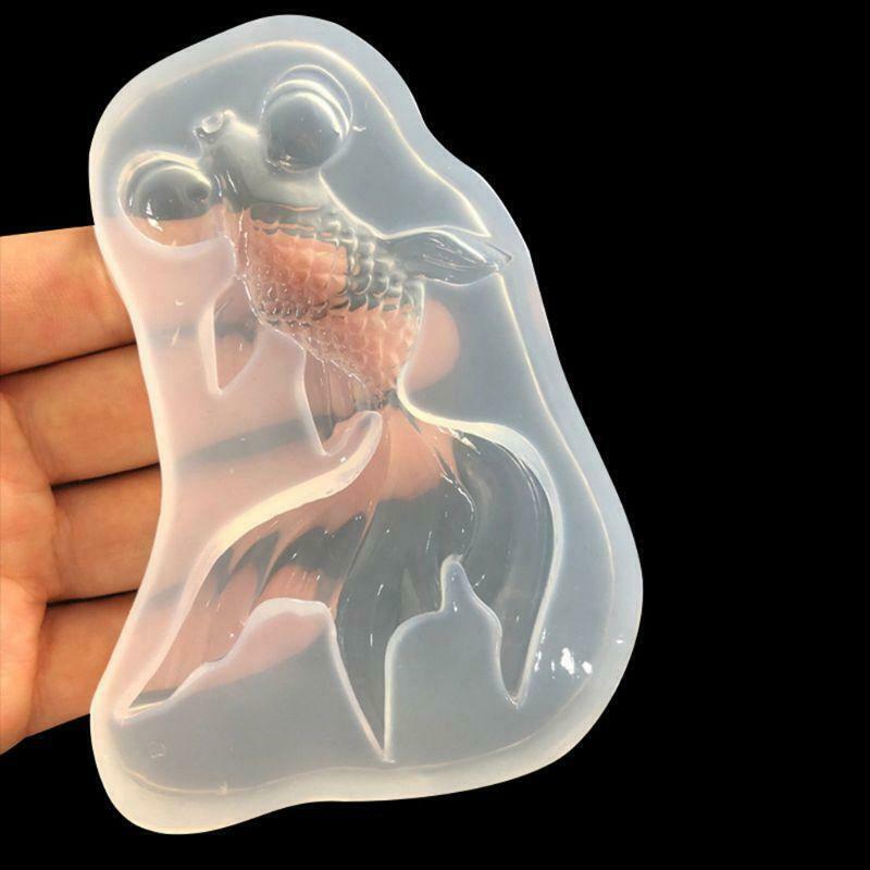 Mirror Crystal Epoxy Mould DIY Handmade Material Goldfish Silicone Mold Jewelry