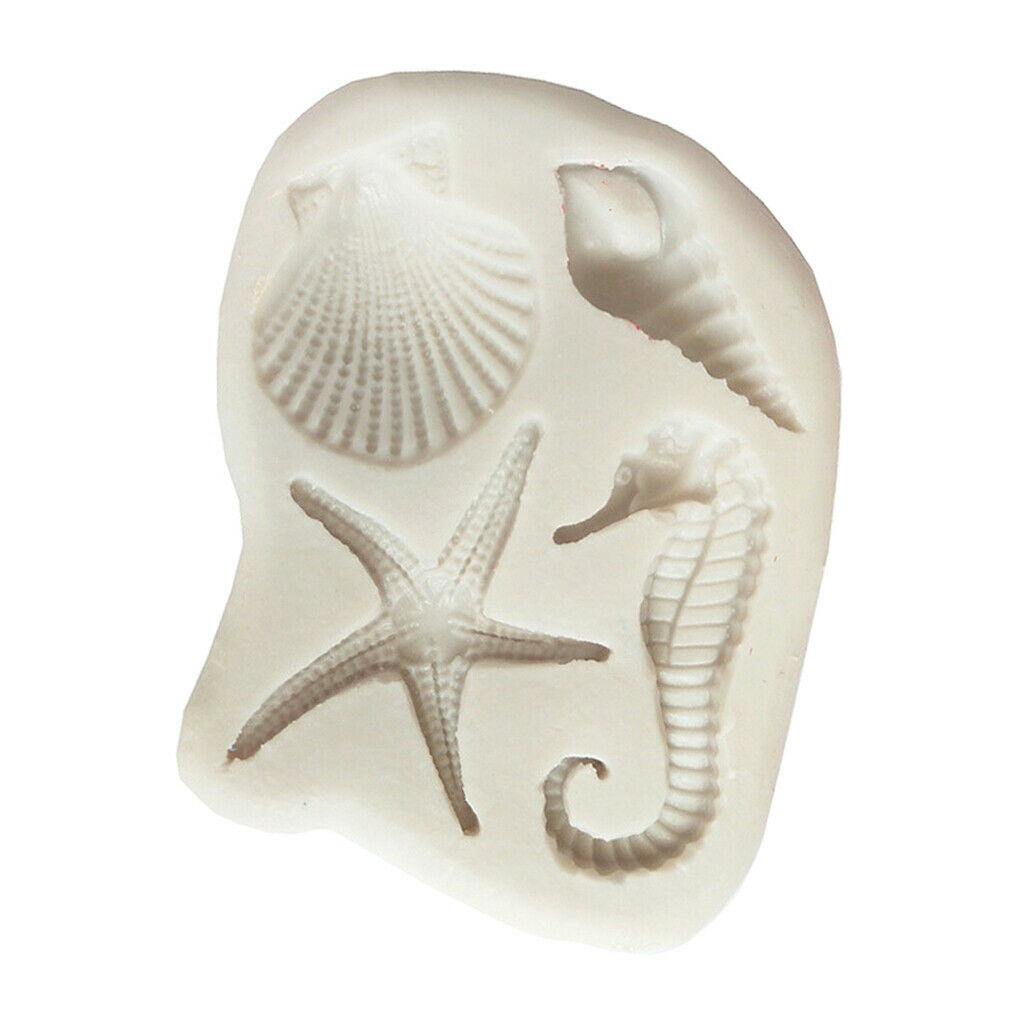 Marine Life Silicone Mould Craft Soap Fondant Cake Chocolate Candle Molds