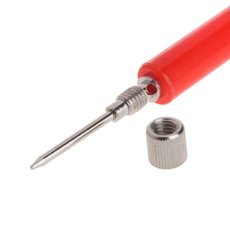 2pcs Spring Test Probe Tip Insulated Hook Wire Lead Pin Connector for Multimeter