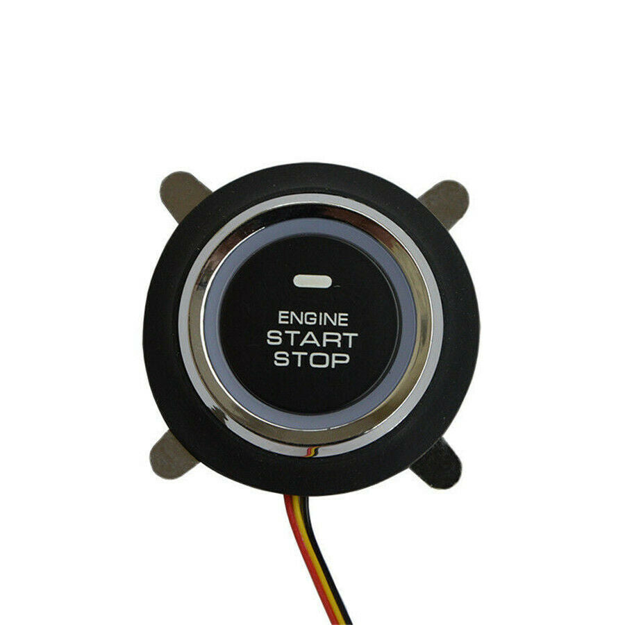 Car Keyless Entry Engine Start System Engine Starter Push Button 12V WITH LED