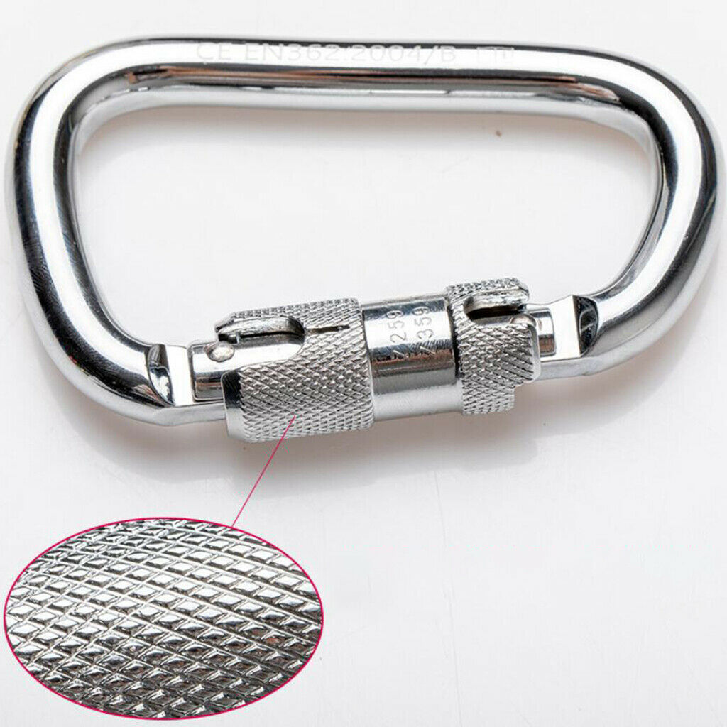 45KN Twist Gate Auto Lock Carabiner Climbing Caving   Rappelling by CE