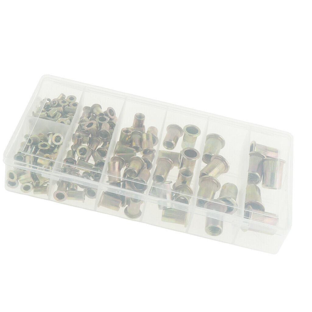 High Quality Zinc Plated Carbon Steel Rivet Nut Kit 165pcs/set
