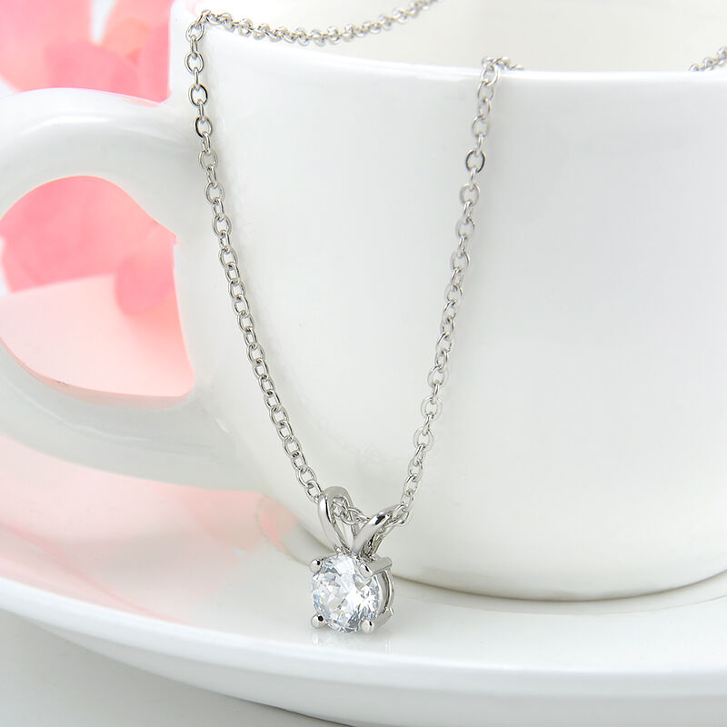 Womens Charm Crystal Zircon Pendant Chain Statement  Fashion Necklace Jewelry
