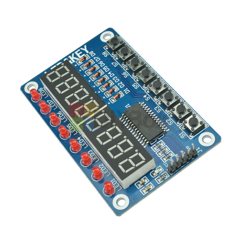 5x Digital 8-Bit LED Tube 8 KeyS TM1638 Display module for AVR Arduino ARM