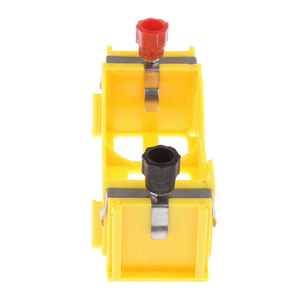 Yellow Plastic Battery Holder Cell 1 Size D Case Box for Physical Teaching
