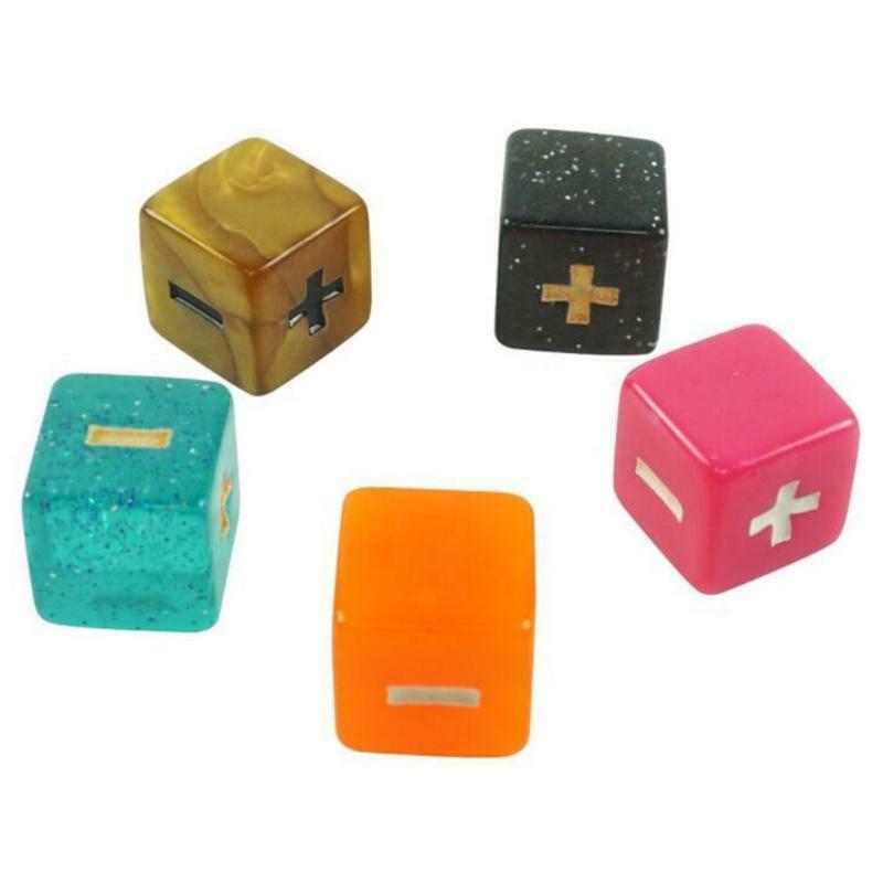 Pack of 10 Basic Addition & Subtraction Math Kit 16mm Dice Multi-color Colorful