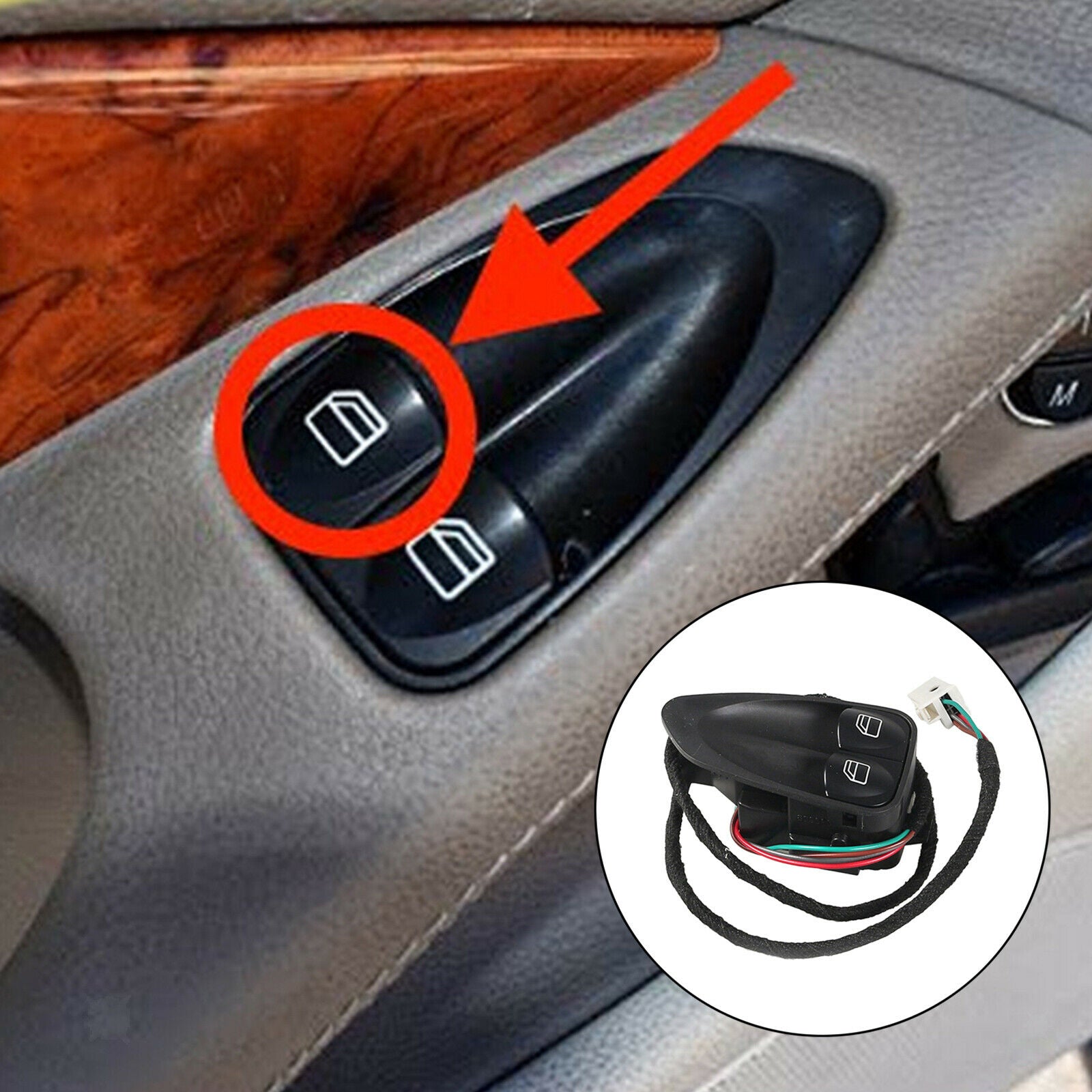 Front Left Door Window Lift Switch Control Parts Suitable for Mercedes R230