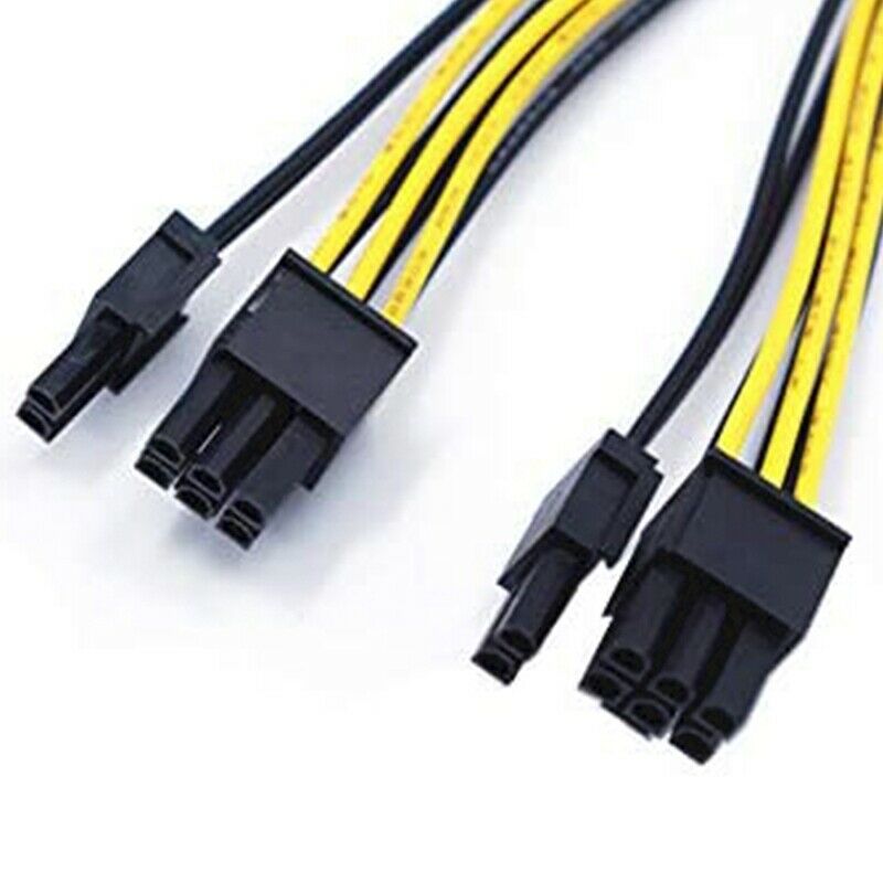 5-Pack PCI-E 8Pin to 2X 8 Pin (6+2) Power Splitter Cable for PCIE PCI ExpresX1M3