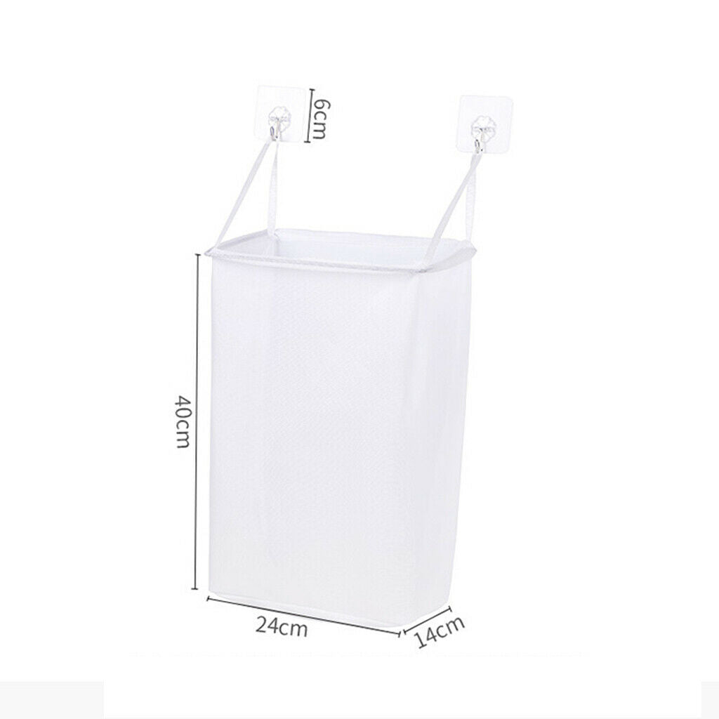 Portable Wall Hanging Laundry Basket Storage Bucket Dust Basket Save Space