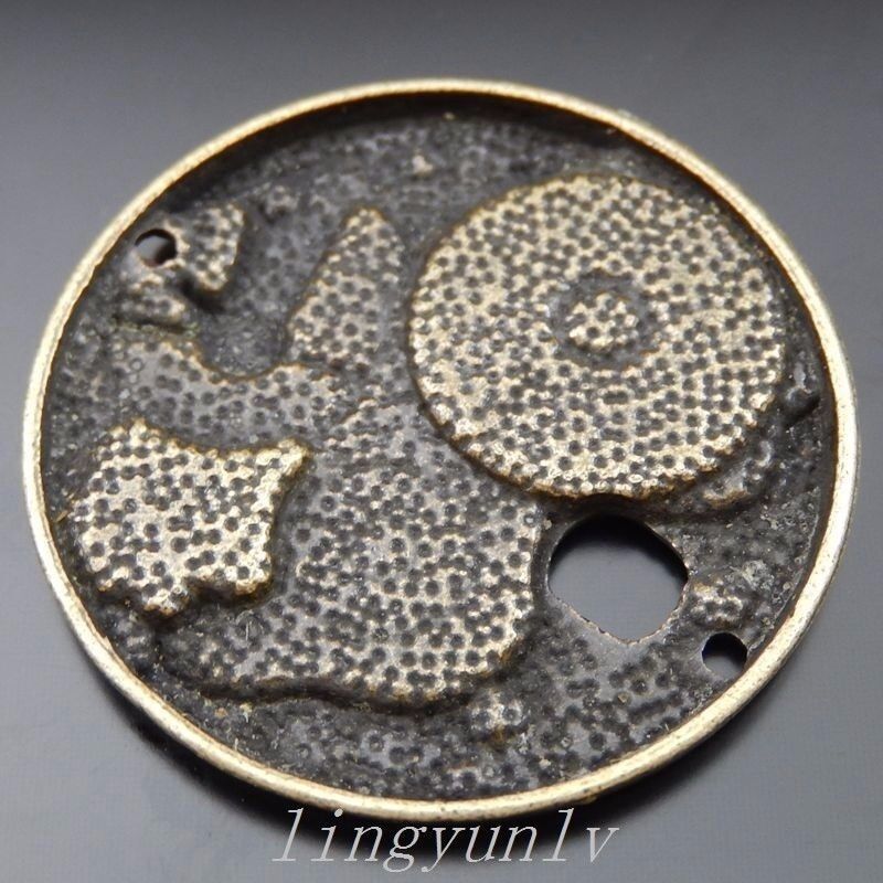 4 Pieces Antiqued Bronze Alloy 37x37mm Mechanical Gear Charms Pendants 39856