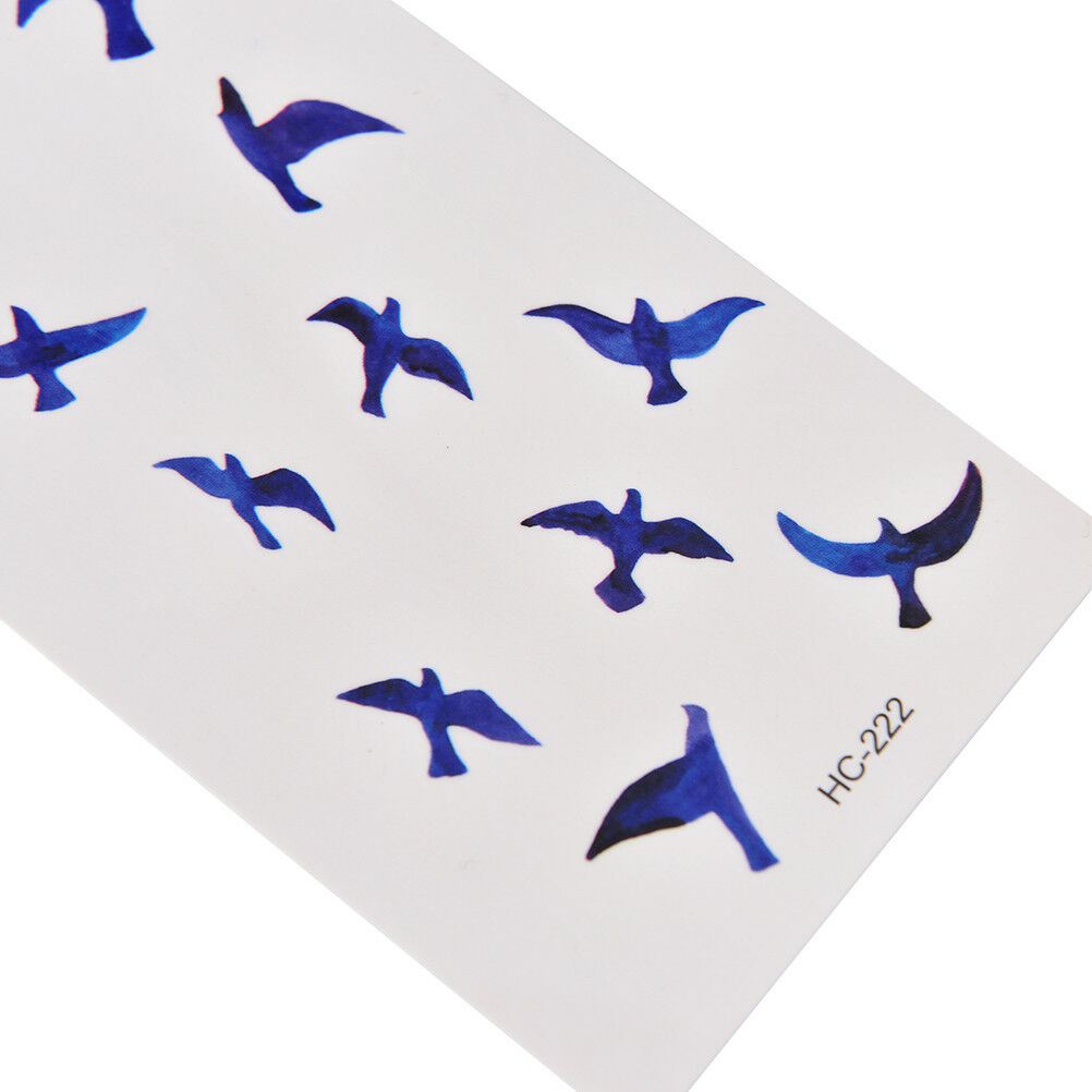 FakeTattoo Stickers Liberty Birds Fly Waterproof Temporary Tattoos StickerBDAU