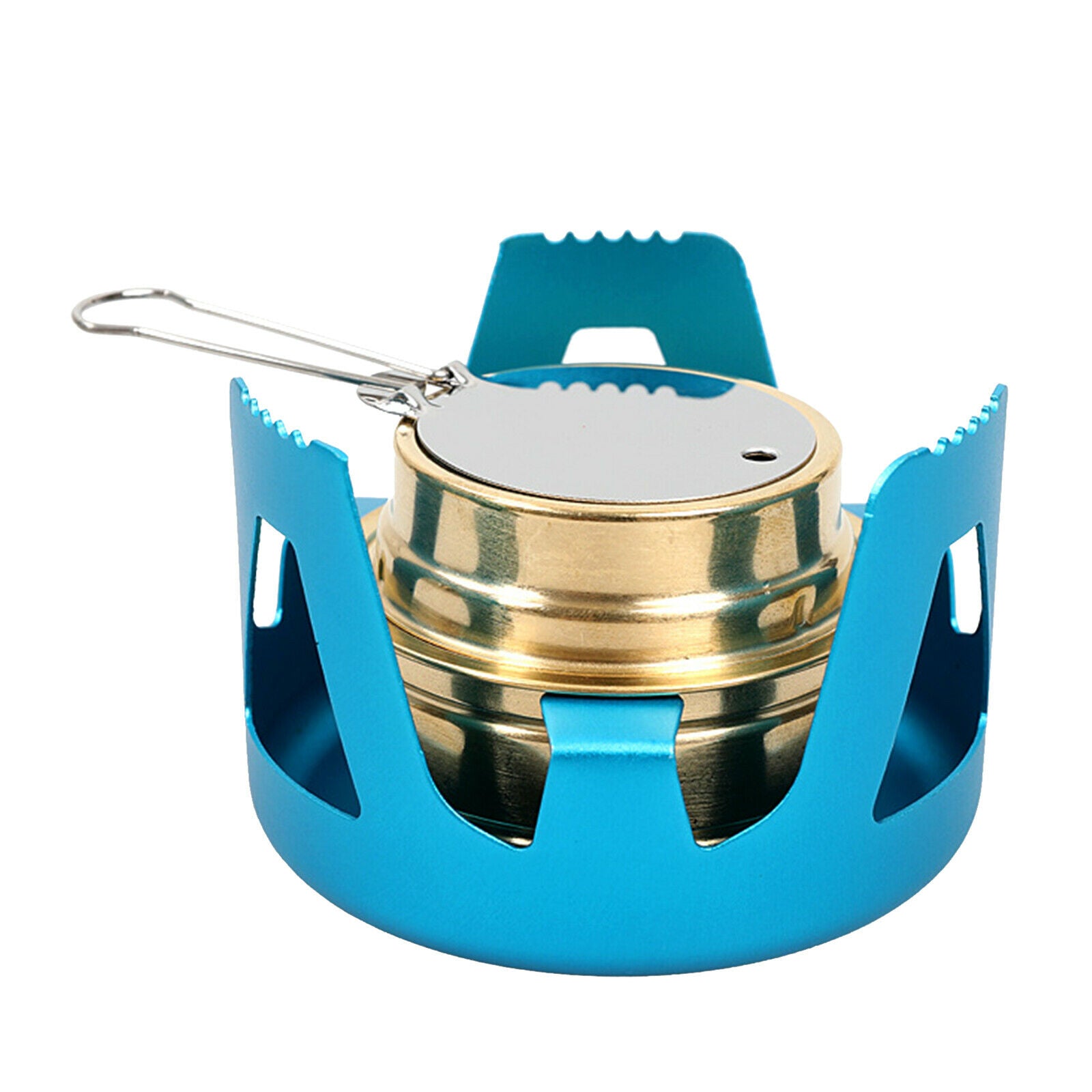 Mini Alcohol Stove Burner with Windshield Furnace for Camping Hiking BBQ
