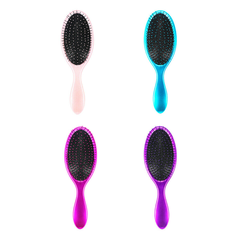 Frizz Free Cushioned Paddle Brush Detangling Air Cushion Hairbrush Comb Blue