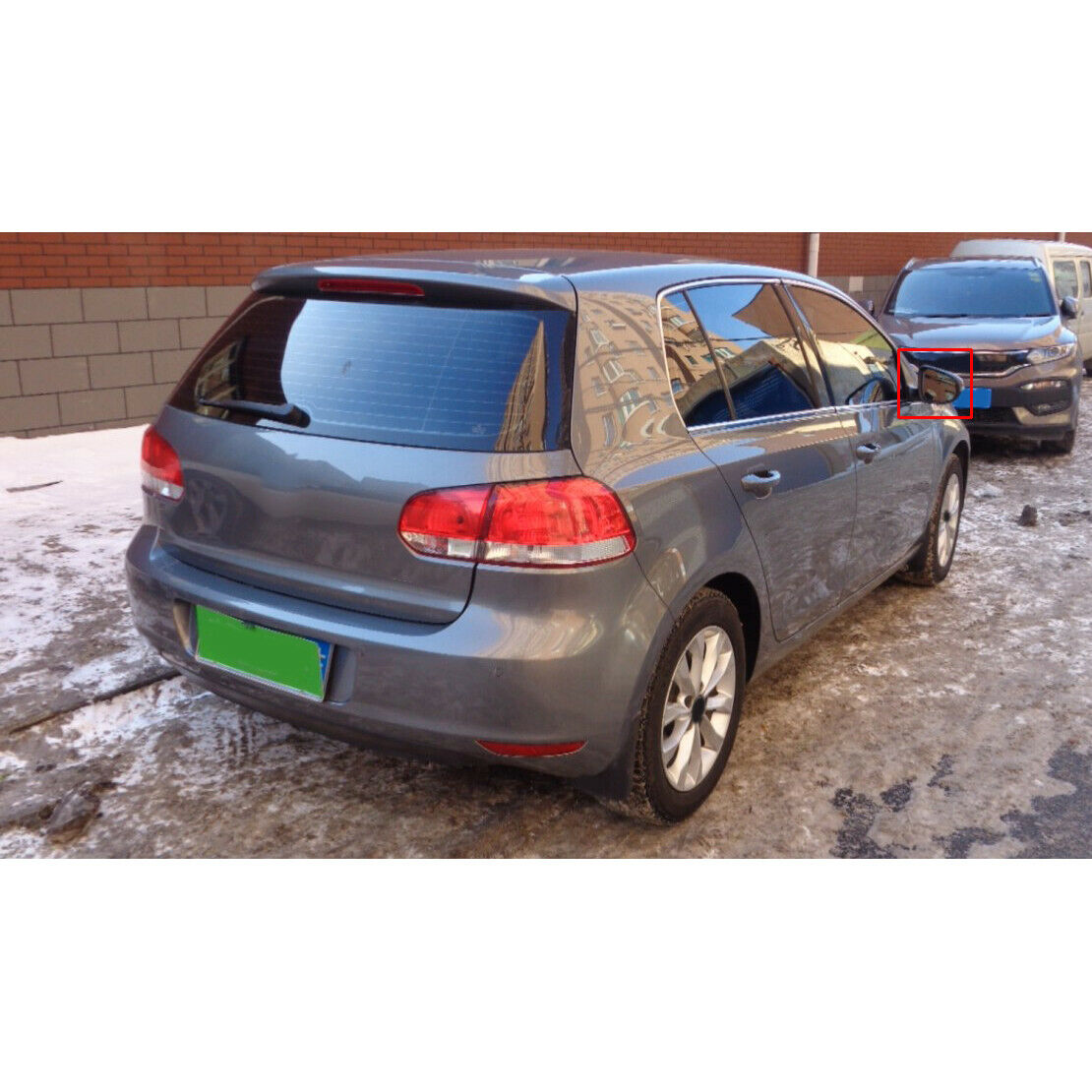 Car Right Rearview Door Mirror Glass Holder Trim Fit For VW Golf MK6 Touran New