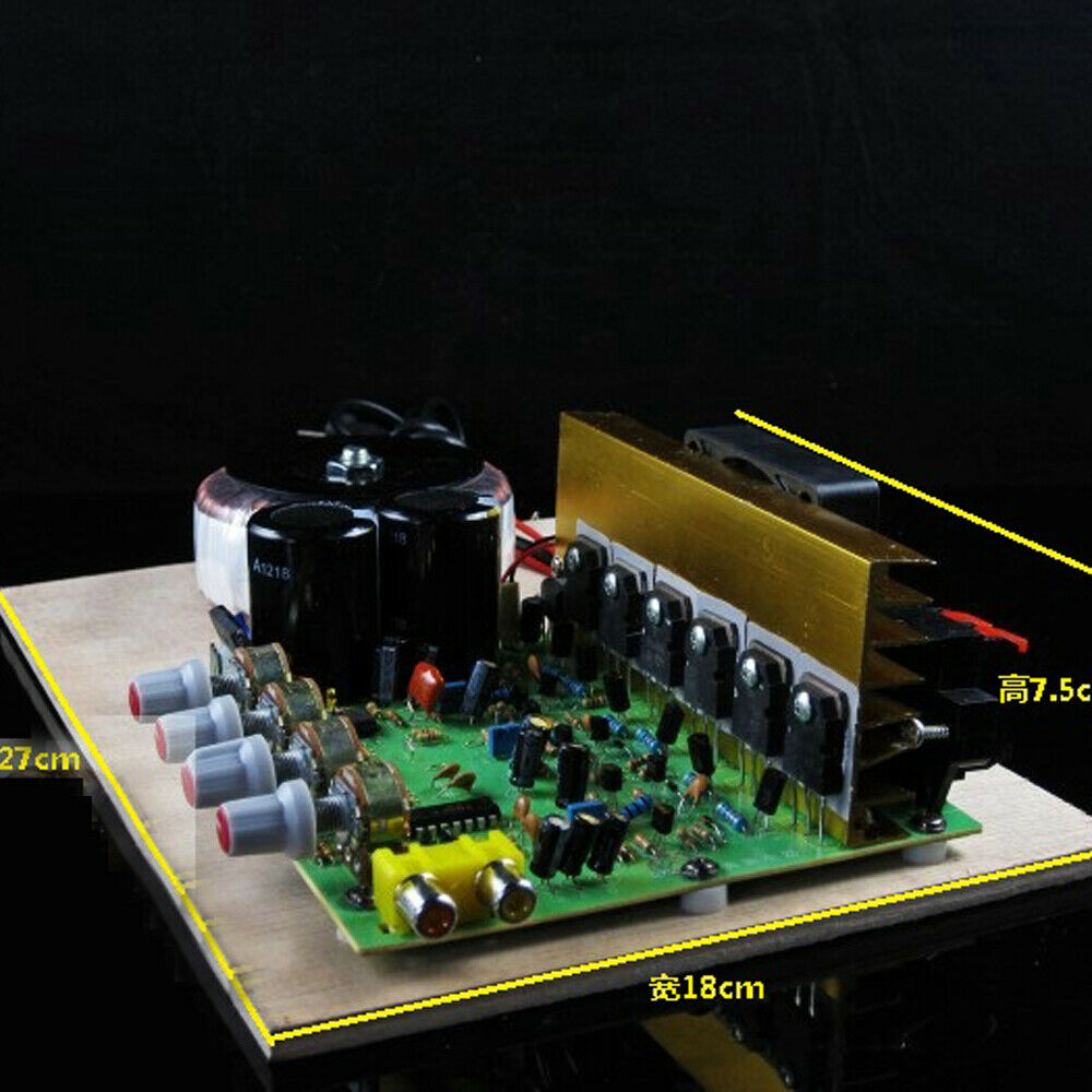 200W 2.1-Channel Ring Cow+Bluetooth Power Amplifier Board With Subwoofer Output