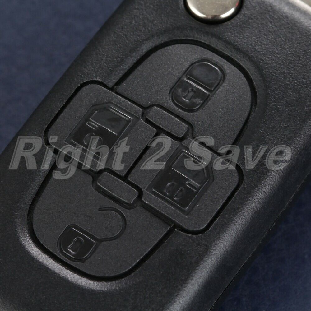 Remote Key Case Folding Keyless Entry Blade Fitment Peugeot 1007 Ciirtoen C8