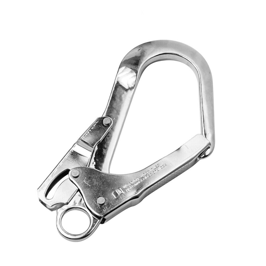 2X Heavy Duty Climbing Fall Protection Safety Lanyard Harness Lock Snap Hook