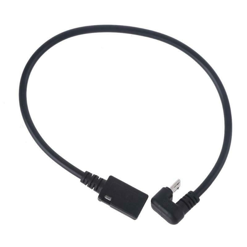 Universal 180 Degree Micro USB Male to Female Extension Cable for Smartphone