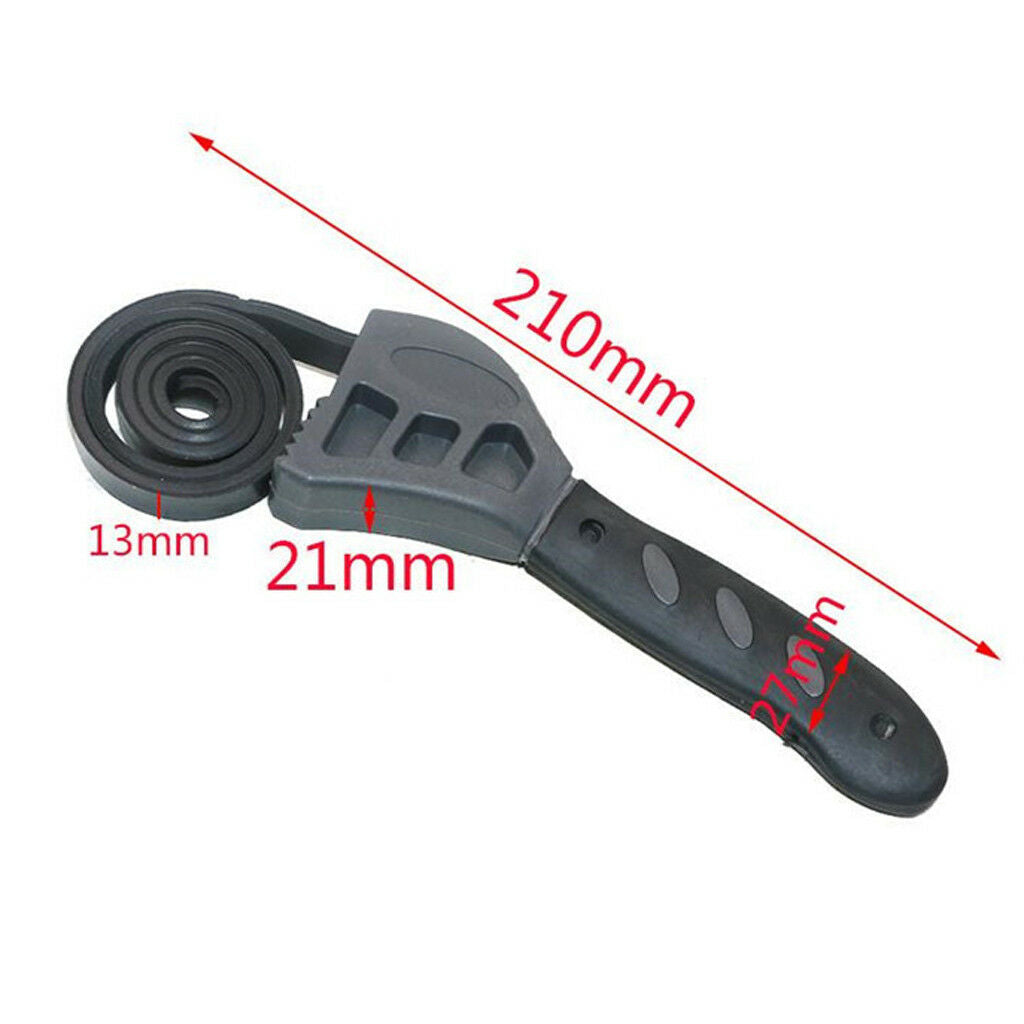 Auto Oil Filter Rubber Belt Strap Wrench Spanner Hand Tool for Car Truck SUV