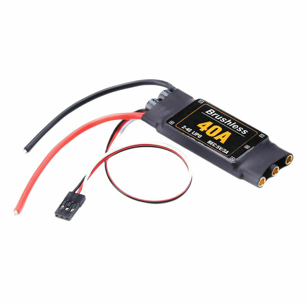 2 4S Lipo 40A Brushless ESC Speed Controller BEC 5V 3A with UBEC for drone