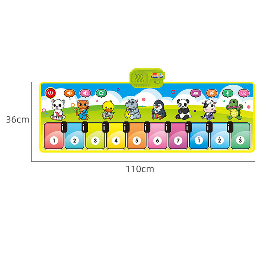 Piano Play Mat Blanket Carpet Playmat Early Developing MatToys for Girl