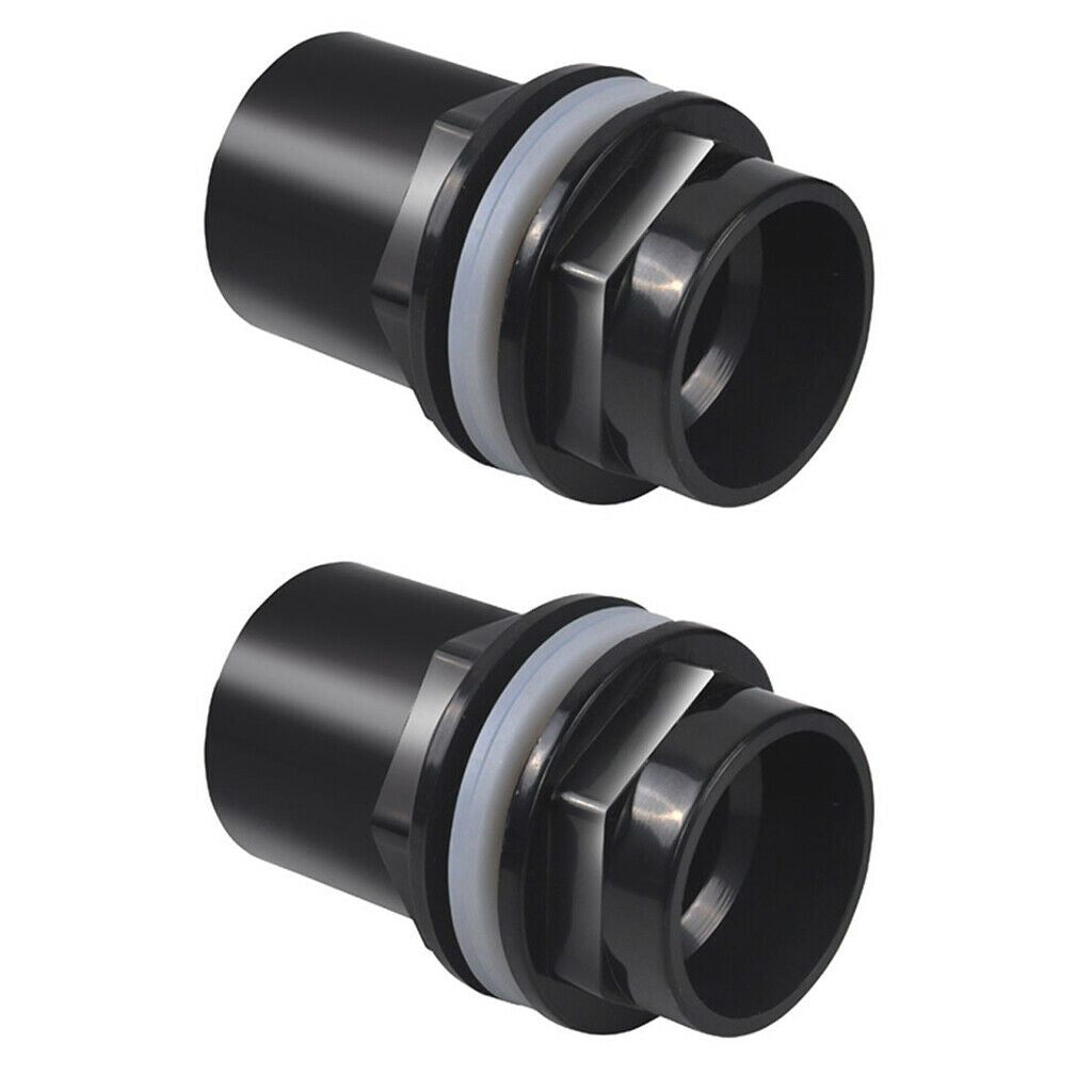 2x Fish Tank Pipe Joint Aquarium Pipe Connector Coupler Adapter 25mm Dia