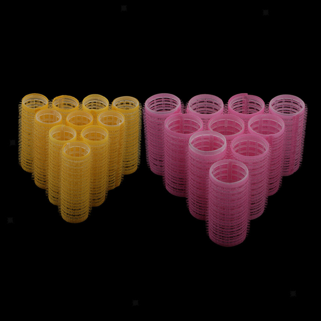 20x Plastic Hair Roller Curling Curls Sticky Styling Curlers for 28mm/20mm