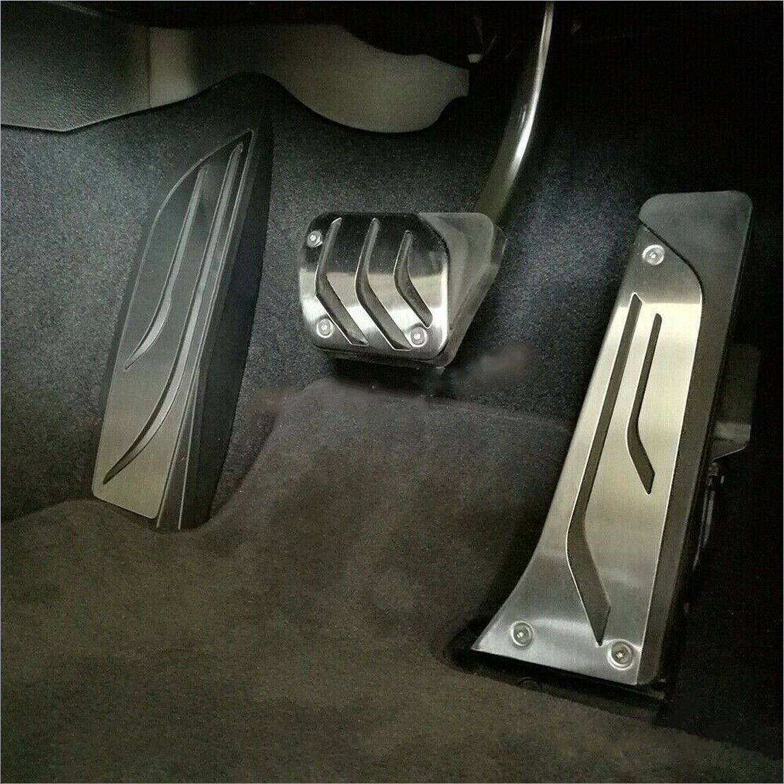 3pcs Footrest Gas Brake Pedal Cover Fit For BMW 1 3 4 Series F21 F22 F31 F34 RHD