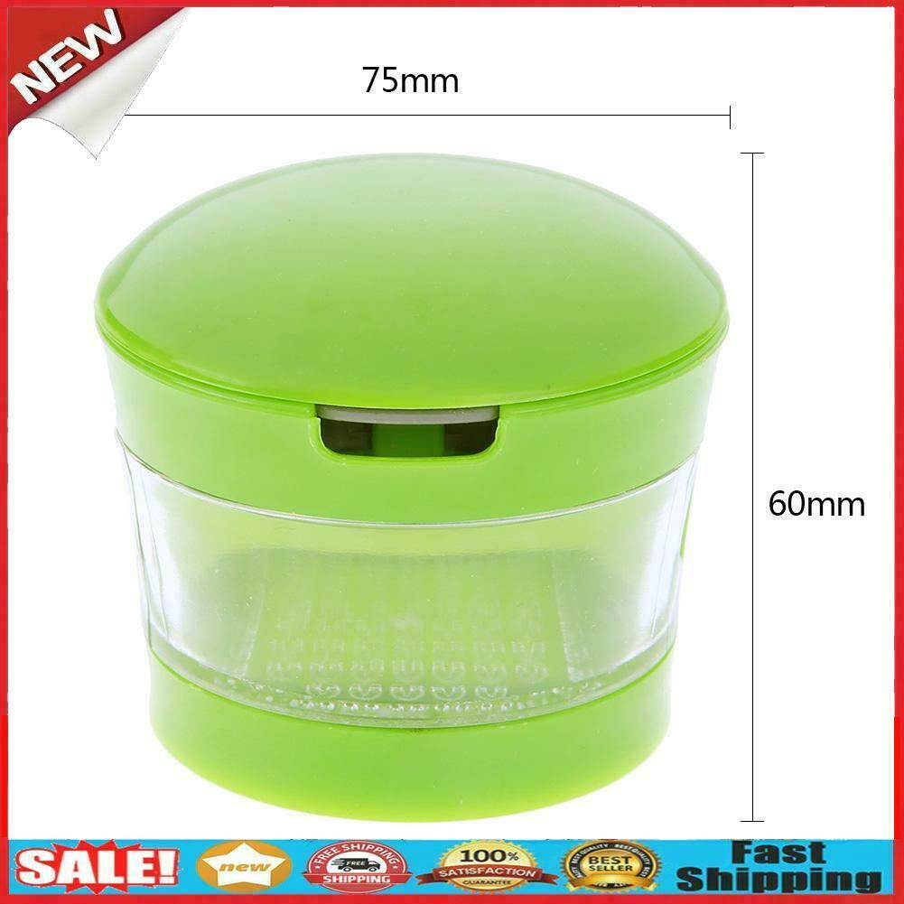 Portable Mini Garlic Grater Chopper Slicer Onion Hand Press Grinder Crusher @