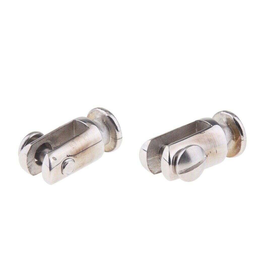 2pieces Steel Quick Release Post Boat Bimini Top Deck Hinge Hardware 32x15mm