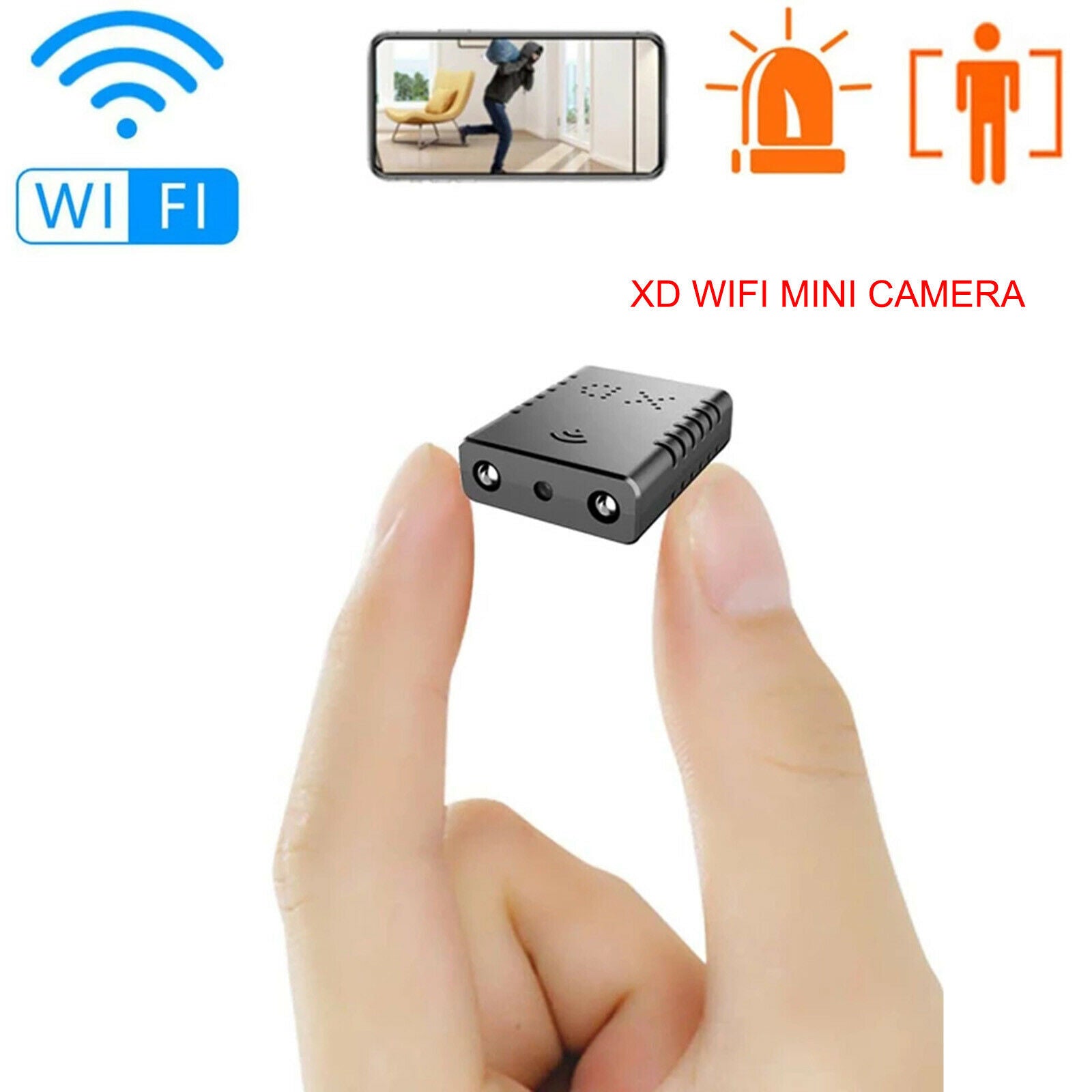 Mini Hidden Spy Camera Wireless Wifi IP Home Security 1080P HD DVR Night Vision