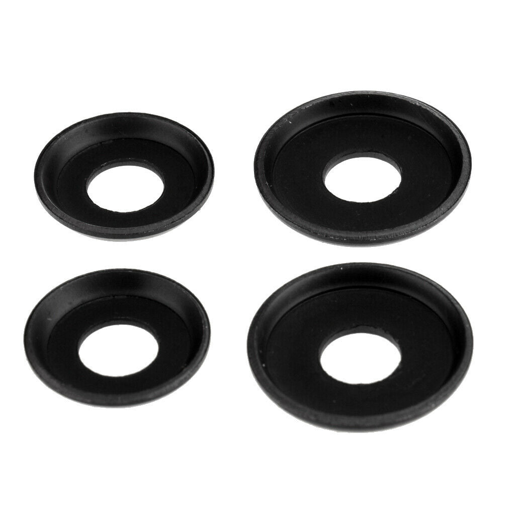 8 Pieces Metal Disc Assortment For Skateboard, 4 Large Washers, 4 Small Washers