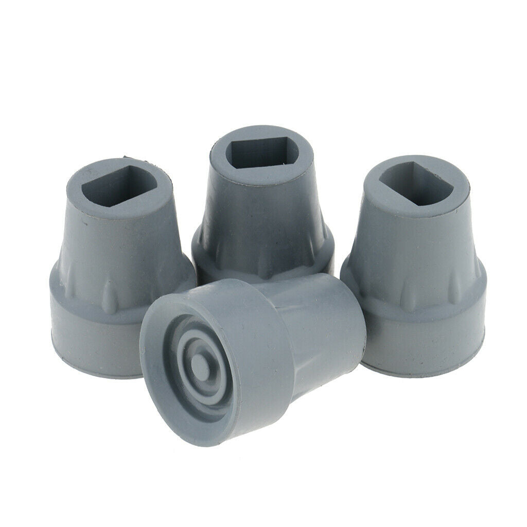 Lots 4Pcs Non- Kickstand End Feet Walking Hiking Stick Trekking