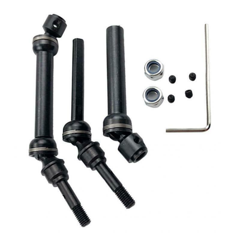 1/10 Scale Steel Front Rear Drive Shafts for 4X4 Short Truck Upgrade Part