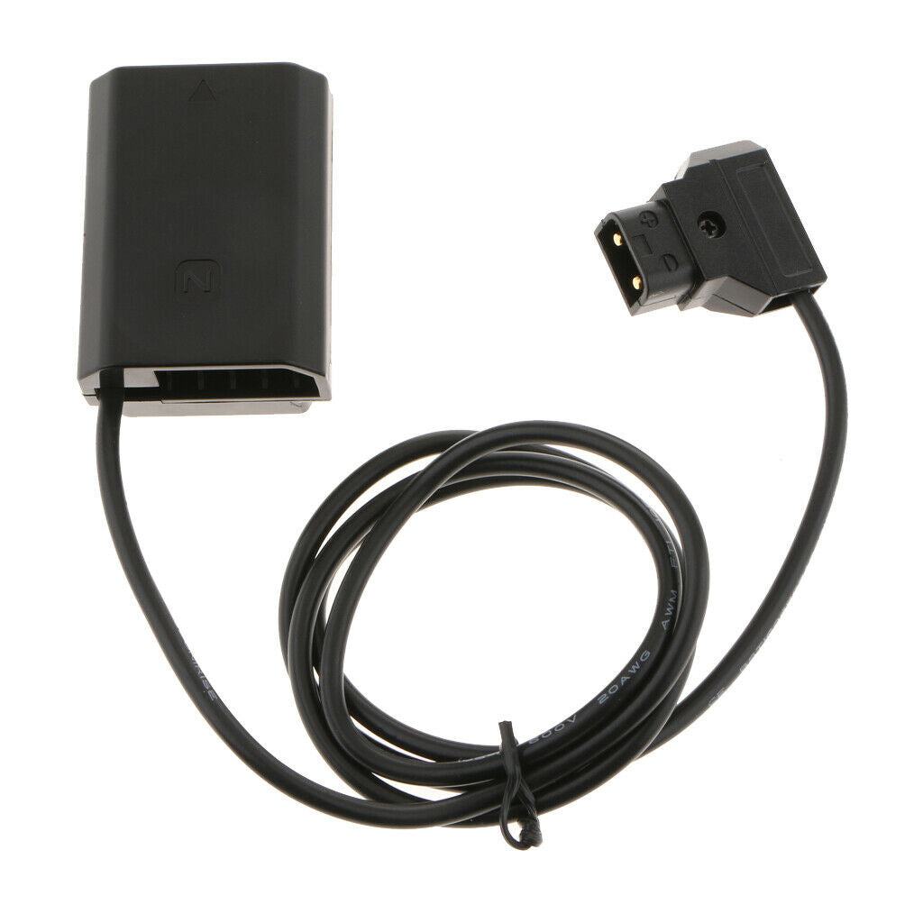 Spring Coiled Cord D-Tap FZ100 Dummy Battery DC Coupler Power Cable Adapter for