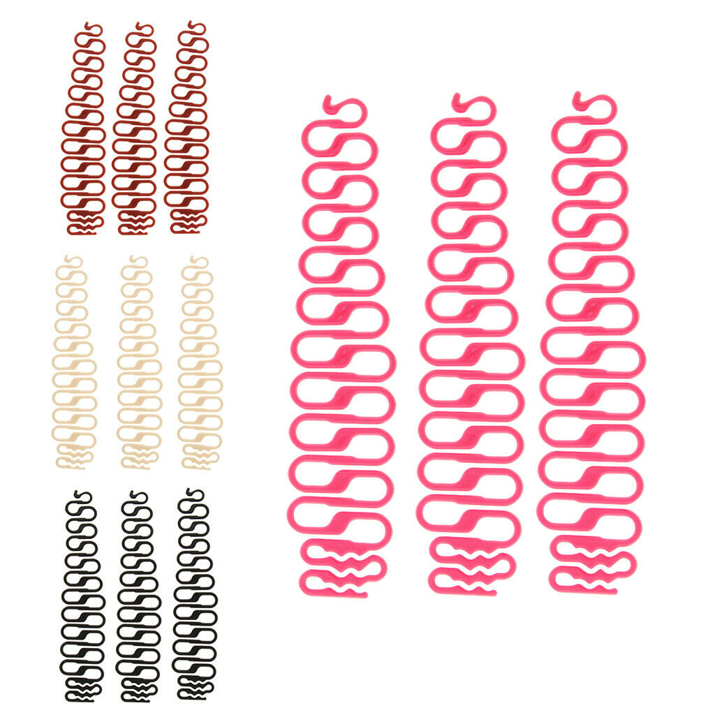 6PC Magic Hair Clip Braider French Twist Plait Hair Braiding Tool Holder