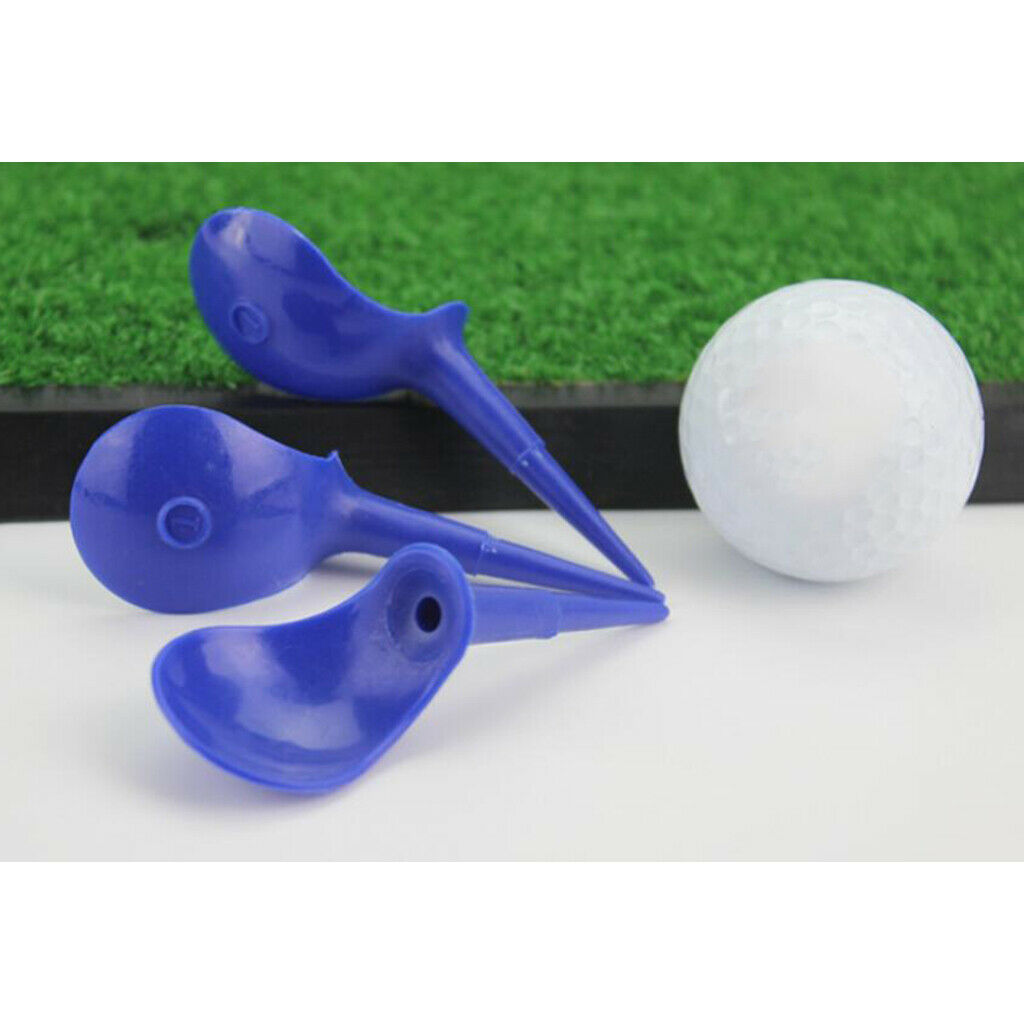10 PCS Durable Blue Unbreakable Novelty Chair Shape Golf Tees 82mm Accessory