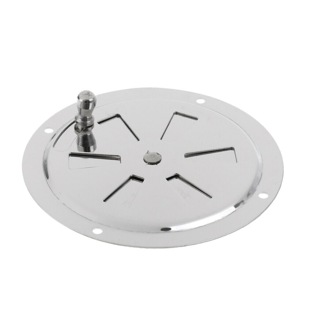 100mm 4 inch Butterfly Boat Round Louvered Vent Cover with Side Knob Marine