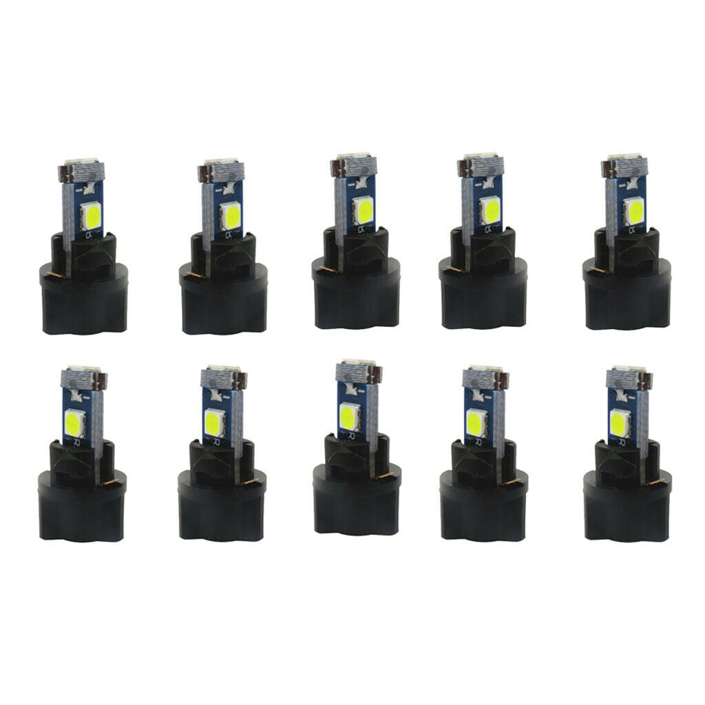 20 Pcs Car T5 3030 Instrument Panel LED Light Twist Socket Ice Blue, White
