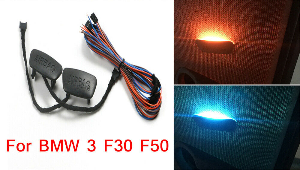 2X Car B-pillar Side Light Ambient Light Warm Color Adjustable for BMW3 F30 F50