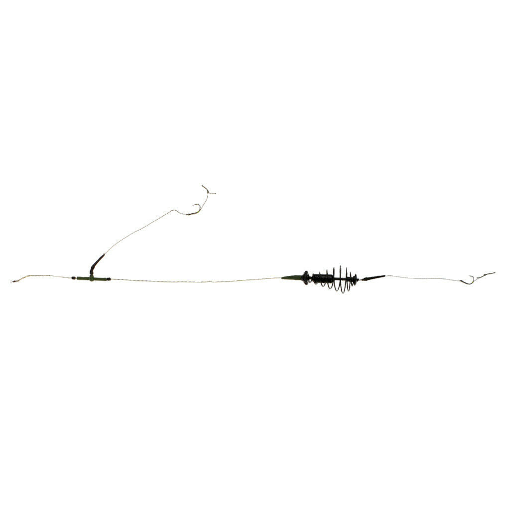 Fishing Feeder Cage Carp Feeder Fishing Lure Cage With Lead Sinker and Hooks
