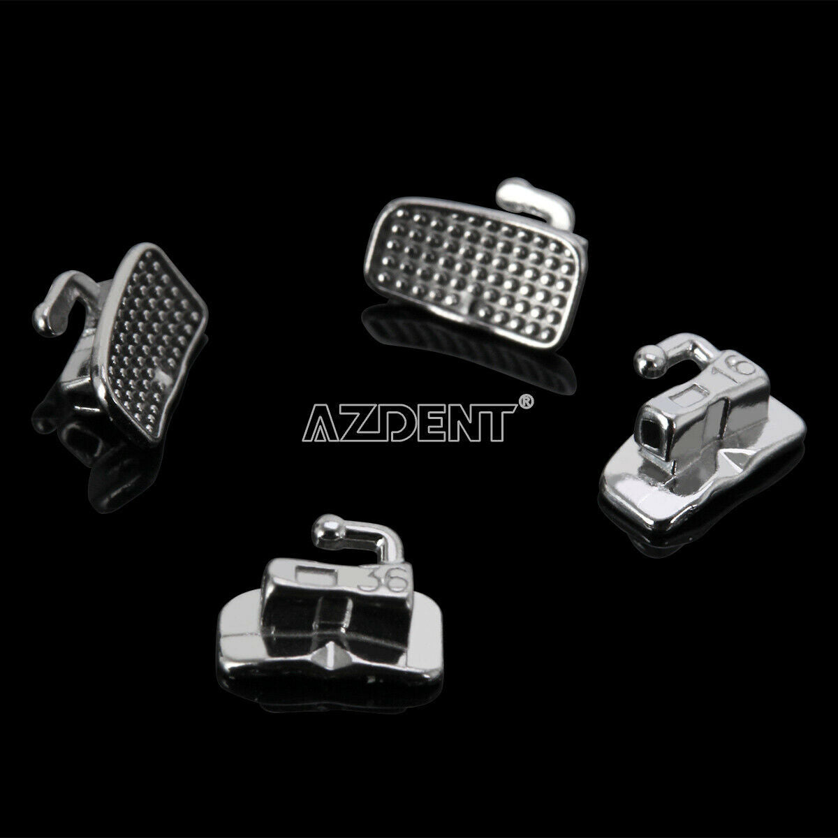 200 Pcs Dental Orthodontic Buccal Tube Non-conv Roth 022 1st Molar Bondable MIM