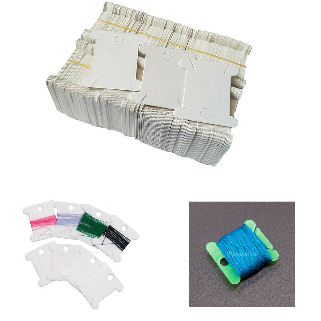 600x Floss Bobbins Thread Bobbin Winding Card Needlework Holder Spool Reel
